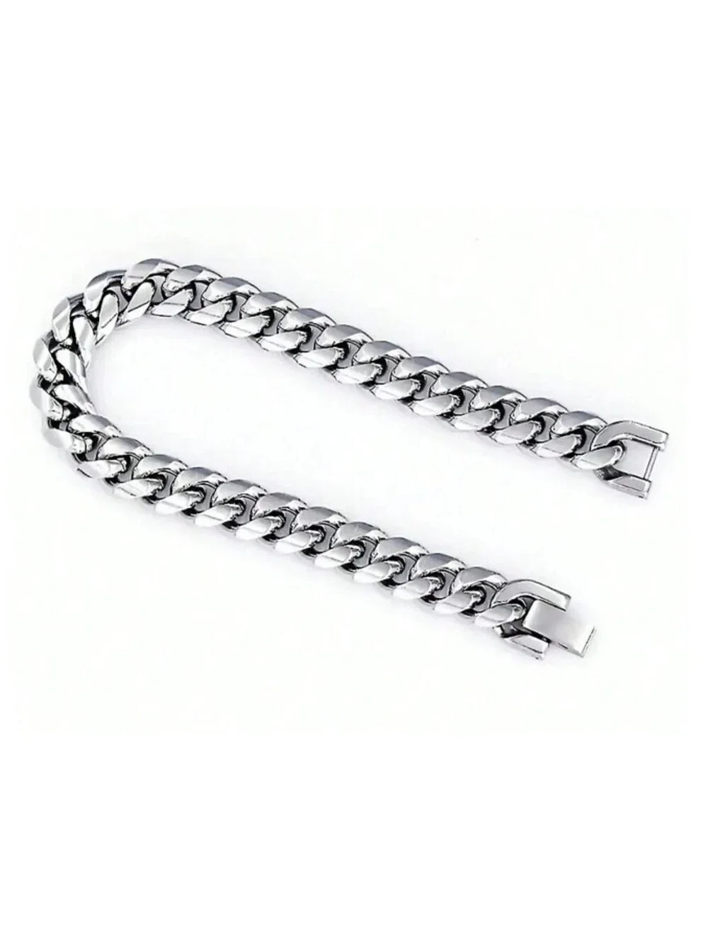 Flat link bracelet - Stainless Steel - 5mm 8